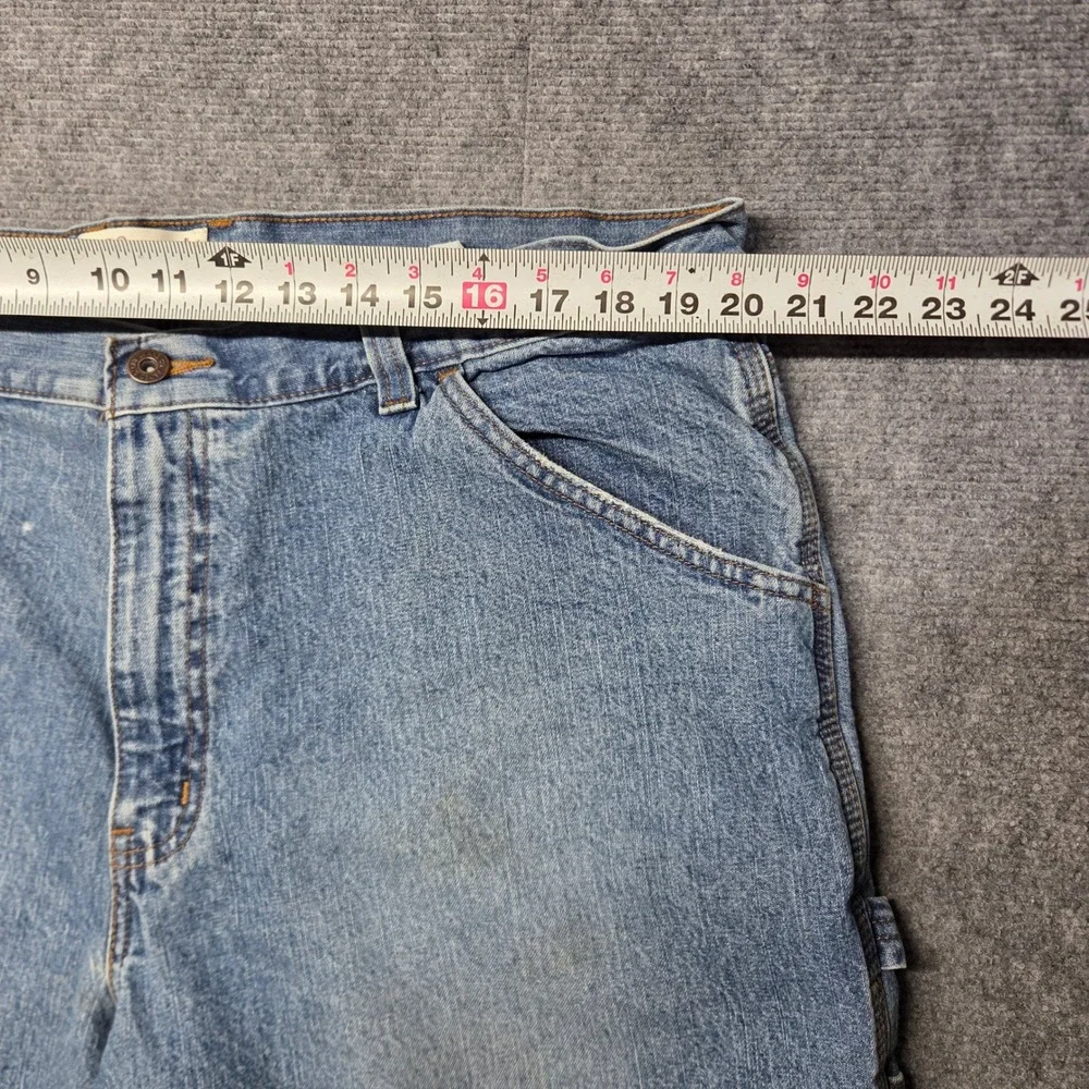 Faded Glory Mens Denim Carpenter Shorts Blue Size 40 Workwear Utility PFG-3970